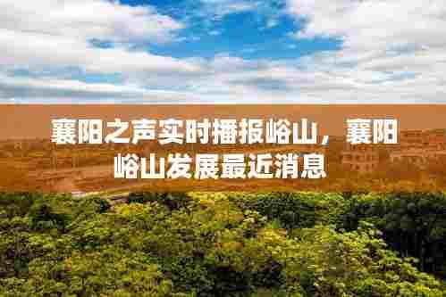 襄阳之声实时播报峪山,襄阳峪山发展最近消息