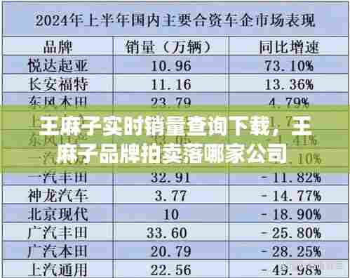 王麻子实时销量查询下载，王麻子品牌拍卖落哪家公司 