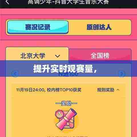 提升实时观赛量,