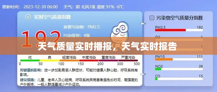 天气质量实时播报,天气实时报告