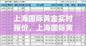 上海国际黄金实时报价,上海国际黄金实时报价