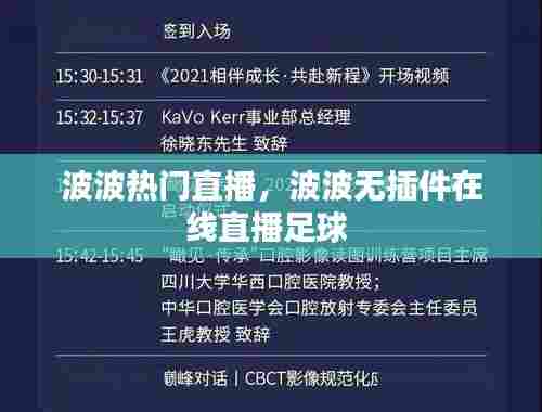 波波热门直播,波波无插件在线直播足球
