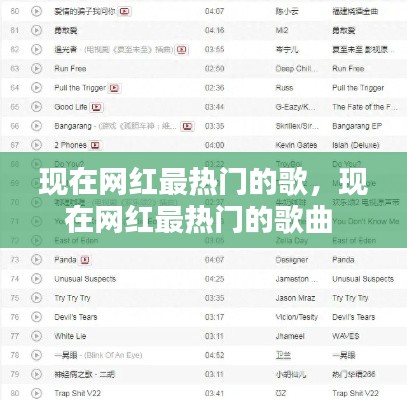 现在网红最热门的歌,现在网红最热门的歌曲