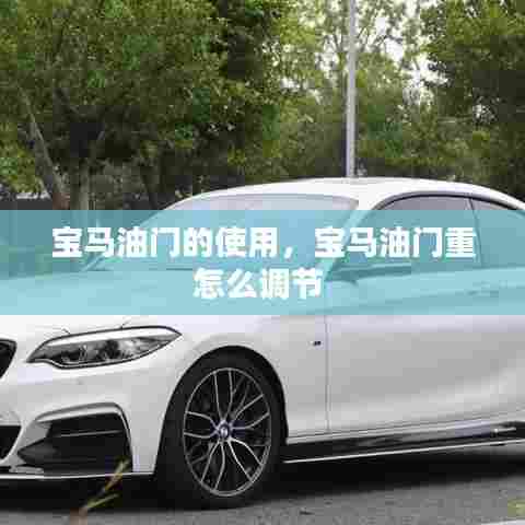 宝马油门的使用,宝马油门重怎么调节