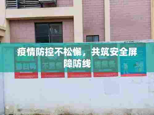 疫情防控不松懈，共筑安全屏障防线