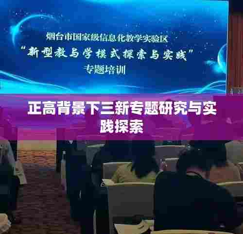 正高背景下三新专题研究与实践探索