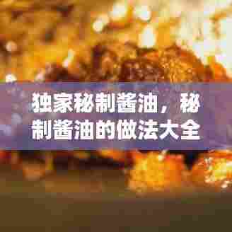 独家秘制酱油,秘制酱油的做法大全集