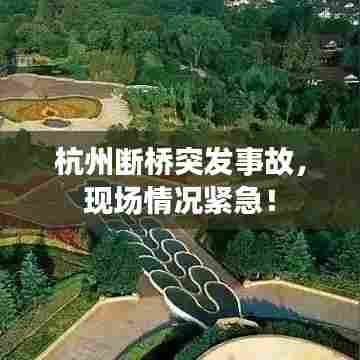 杭州断桥突发事故,现场情况紧急!