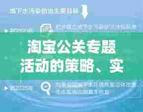 淘宝公关专题活动的策略、实践及其深远影响