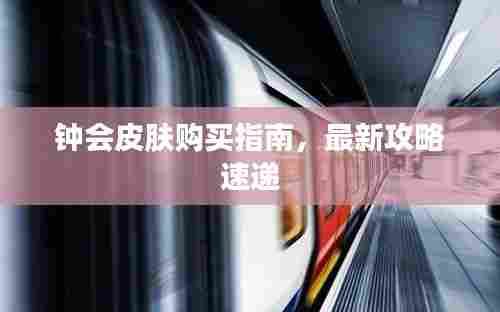 钟会皮肤购买指南，最新攻略速递