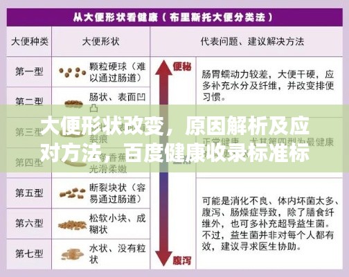 大便形状改变,原因解析及应对方法,百度健康收录标准标题