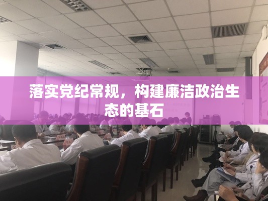 落实党纪常规,构建廉洁政治生态的基石