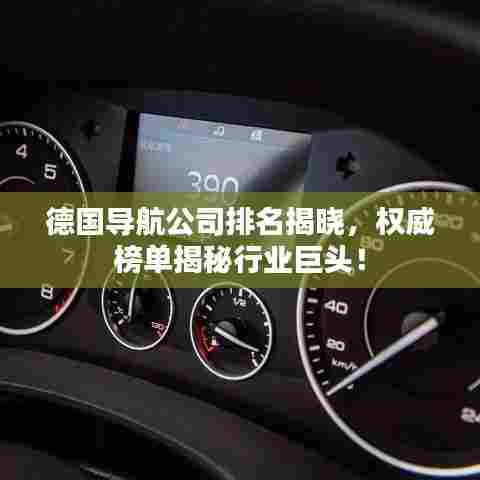 德国导航公司排名揭晓，权威榜单揭秘行业巨头！