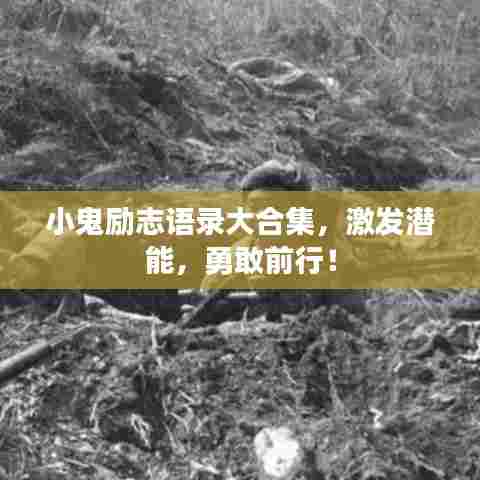 小鬼励志语录大合集,激发潜能,勇敢前行!